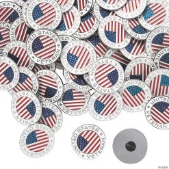 Bulk Veteran Enamel Pins - 72 Pc.