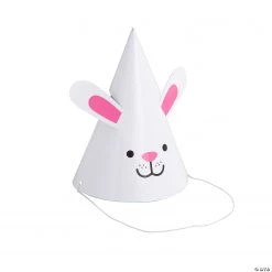 Bunny Party Cone Hats - 12 Pc.