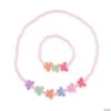 Butterfly Beaded Necklace & Bracelet Sets - 24 Pc.