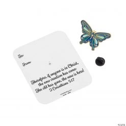 Butterfly Pins with Card - 12 Pc. -Apparel & Accessories Sales butterfly pins with card 12 pc 14097208 a02