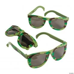 Camouflage Army Sunglasses - 12 Pc.