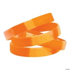 Camouflage Awareness Ribbon Rubber Bracelets - 12 Pc.