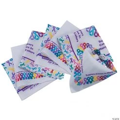 Cancer Awareness Bandanas - 12 Pc.