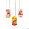Chinese New Year of the Tiger Dog Tag Necklaces - 12 Pc.