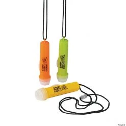 Christian Pumpkin Flashlights on a Rope - 12 Pc.