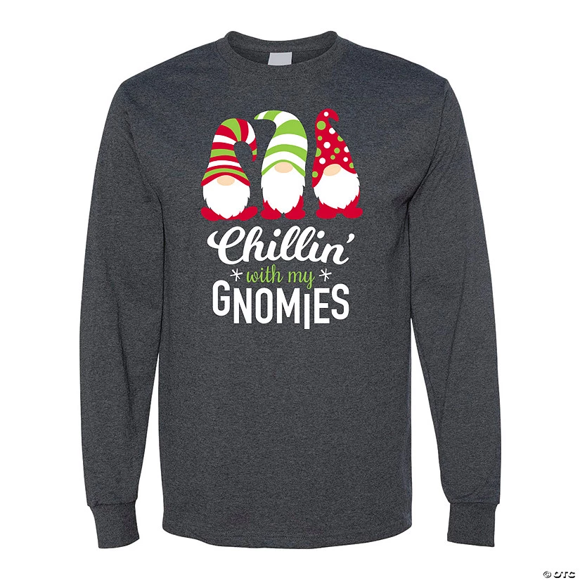 Christmas Chillin’ with My Gnomies Men’s T-Shirt 1 Christmas Chillin’ with My Gnomies Men’s T-Shirt