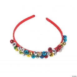 Christmas Jingle Bell Headbands - 6 Pc.