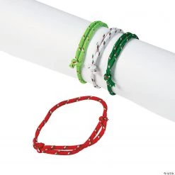 Christmas Rope Bracelets - 72 Pc. -Apparel & Accessories Sales christmas rope bracelets 72 pc 13702413 a01