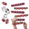 Christmas Slap Bracelet with Jingle Bells - 12 Pc.