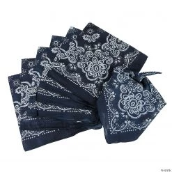 Classic Navy Bandanas - 12 Pc.