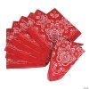 Classic Red Bandanas - 12 Pc.