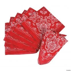 Classic Red Bandanas - 12 Pc.