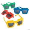 Color Brick Party Sunglasses - 12 Pc.
