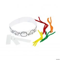 Color Your Own Rainbow Crown Craft Kit - Makes 12