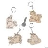 Color Your Own Unicorn Keychains - 12 Pc.