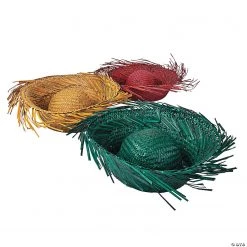 Colored Beachcomber Hats - 12 Pc.