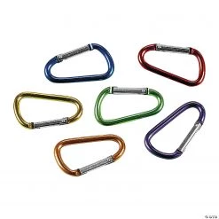Colorful Keychain Carabiner Clips - 50 Pc.