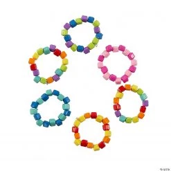 Colorful Seed Bead Rings - 24 Pc.