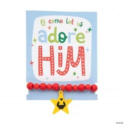 Come Let Us Adore Him Bracelets with Card - 12 Pc.