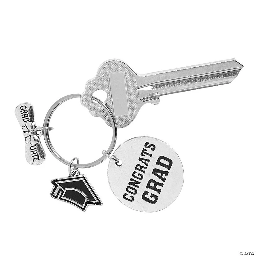 Congrats Grad Charm Keychains – 12 Pc. 1 Congrats Grad Charm Keychains – 12 Pc.