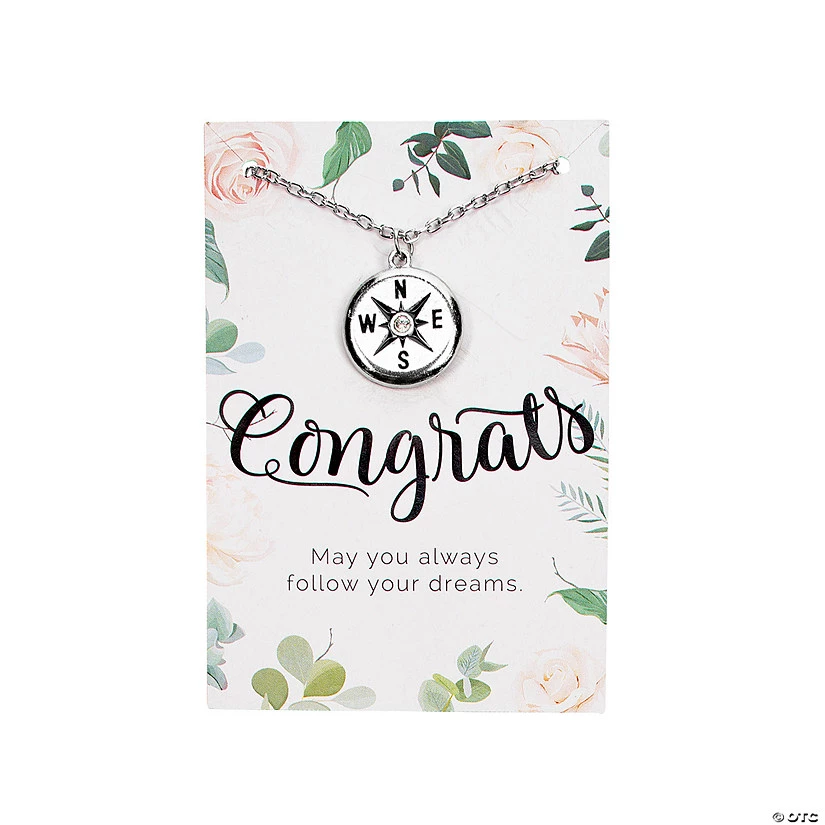 Congrats Necklace with Card 1 Congrats Necklace with Card