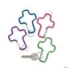 Cross Clip Keychains - 12 Pc.