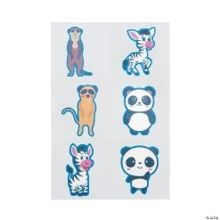 Cute Animals Temporary Tattoos - 72 Pc.
