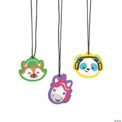Dancing Animals Charm Necklaces - 12 Pc.