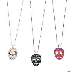 Day of the Dead Necklaces - 12 Pc.