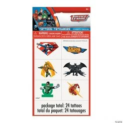 DC Comics Justice League™ Temporary Tattoos - 4 Pc.