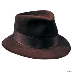 Deluxe Brown Fedora - Extra Large