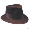 Deluxe Brown Fedora - Medium