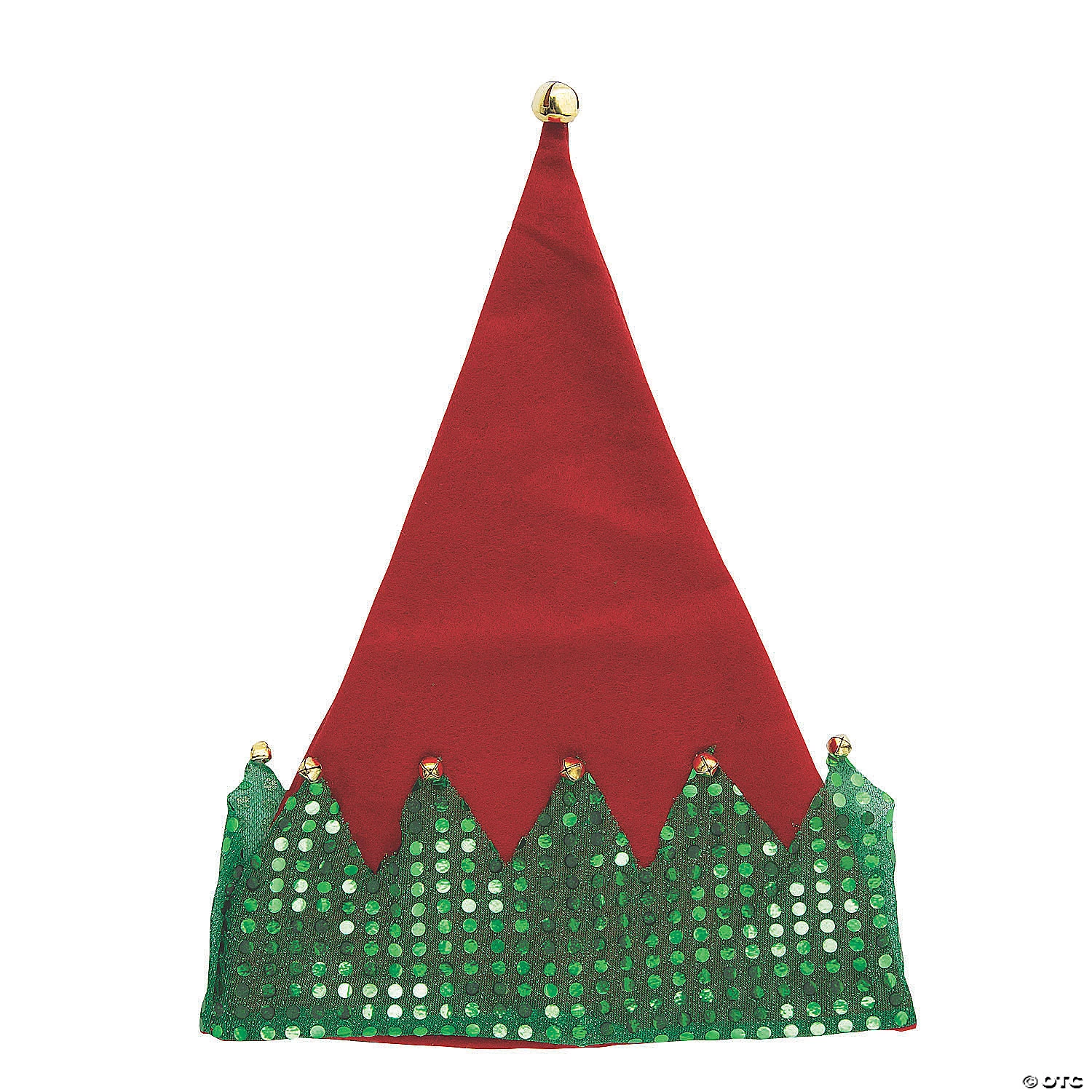 Deluxe Elf Hats with Jingle Bells - 12 Pc. 1 Deluxe Elf Hats with Jingle Bells - 12 Pc.