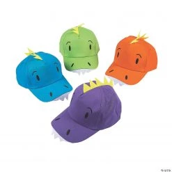 Dinosaur Baseball Caps - 12 Pc.