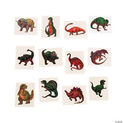 Dinosaur Temporary Tattoos - 72 Pc.