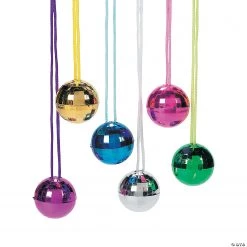 Disco Ball Necklaces - 12 Pc.