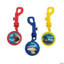 Discovery Shark Week™ Backpack Clip Keychains - 12 Pc.