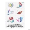 Disney’s The Little Mermaid™ Temporary Tattoos - 24 Pc.