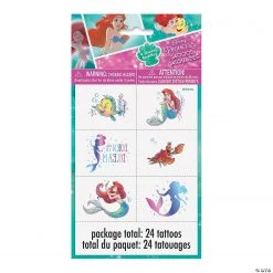 Disney’s The Little Mermaid™ Temporary Tattoos - 24 Pc. -Apparel & Accessories Sales disney s the little mermaid temporary tattoos 24 pc 13936395 a01