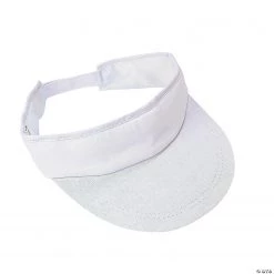 DIY Cotton White Visors - 12 Pc.