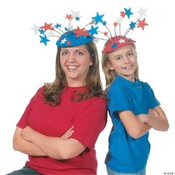 DIY Patriotic Visors - 12 Pc. -Apparel & Accessories Sales diy patriotic visors 12 pc 48 2312 a03