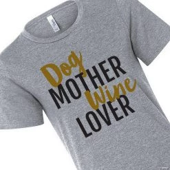 Dog Mother Wine Lover Women's T-Shirt