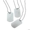 Dog Tag Necklaces - 12 Pc.