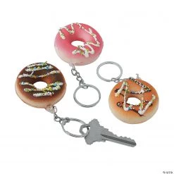 Donut Keychain Slow-Rising Squishies - 12 Pc.
