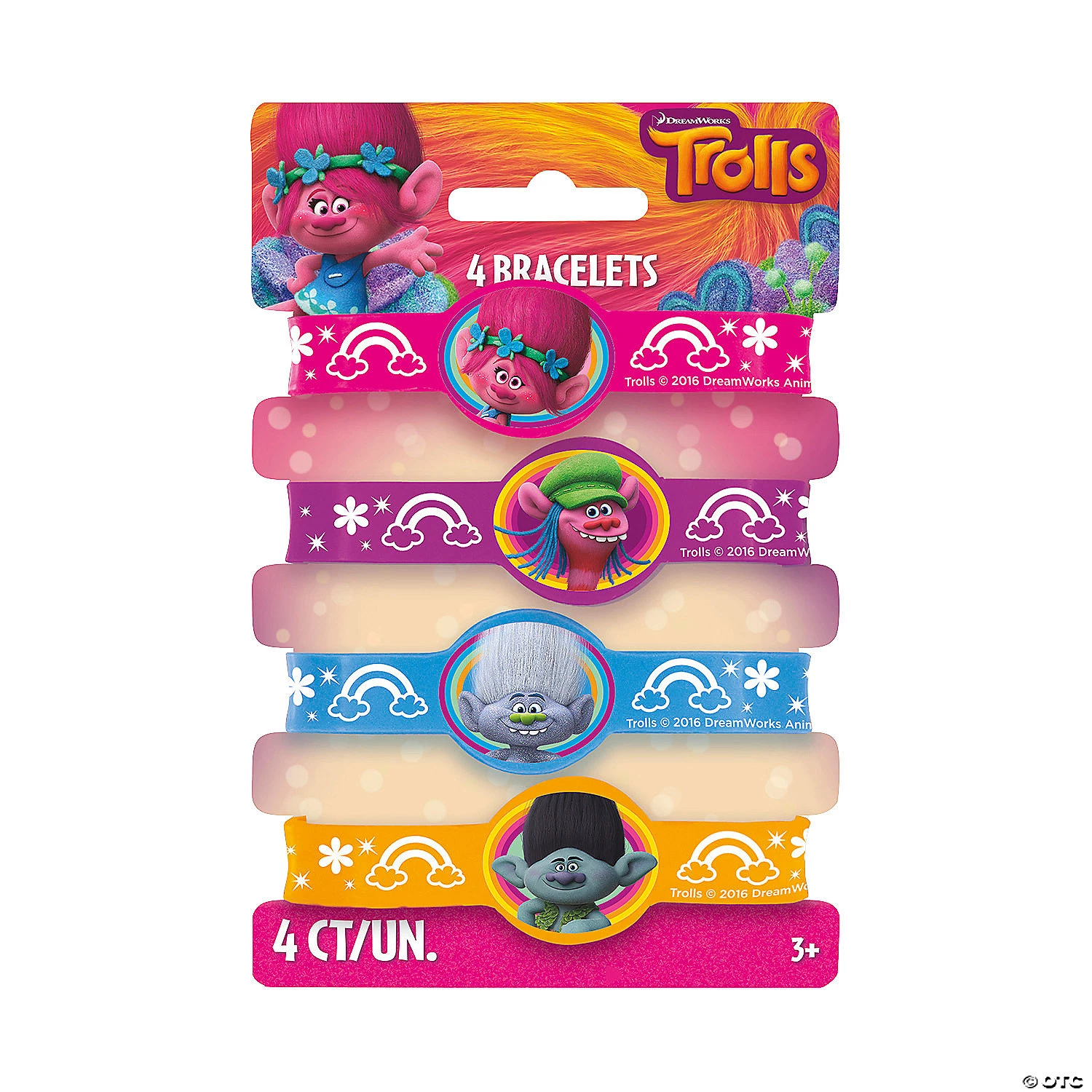 DreamWorks Trolls World Tour Rubber Bracelets - 4 Pc. 1 DreamWorks Trolls World Tour Rubber Bracelets - 4 Pc.