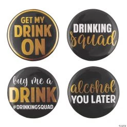 Drinking Squad Buttons