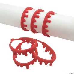 Dripping Blood Silicone Bracelets - 12 Pc.
