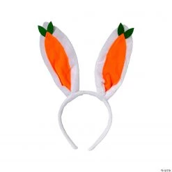 Easter Bunny Ears Carrot Head Boppers - 6 Pc.