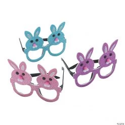 Easter Glitter Glasses - 12 Pc.