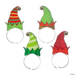 Elf Hat Headbands Assortment - 12 Pc.